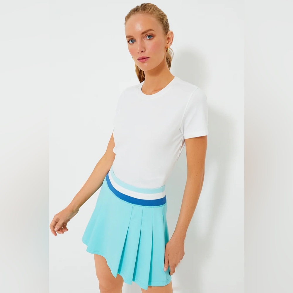 Large Tuckernuck Sport White Performance Cotton Jocelyn Tee
